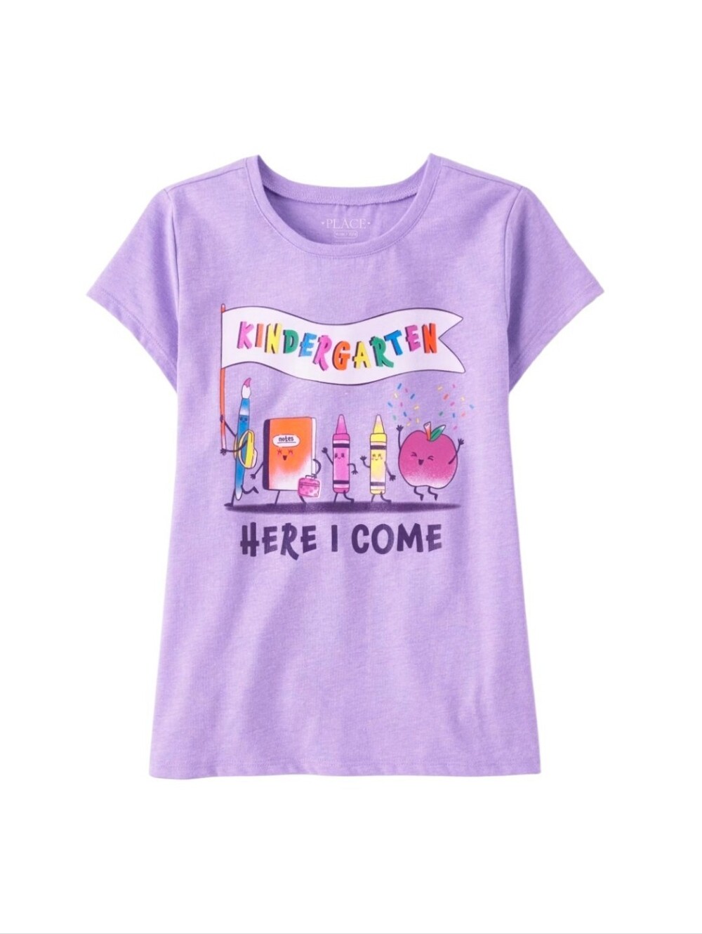 The Children's Place Lavender 'Kindergarten Here I Come' Graphic Shortsleeve Tee